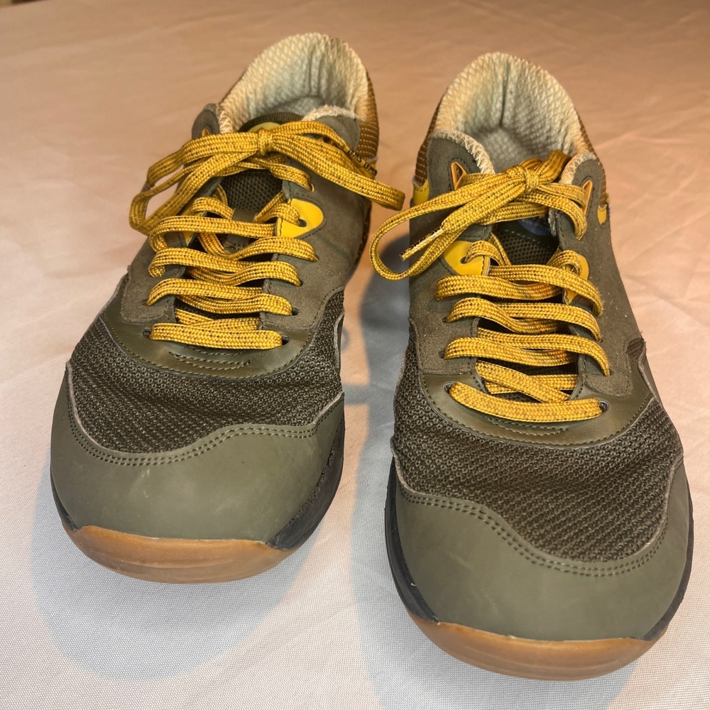 Lems Trailhead Mens 12 D Sage Green Yellow Minimalist Hiking Shoes Hiking Gorp - Picture 5 of 11